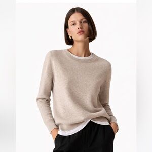 Cashmere Classic Fit sweater Sz S Nordstrom Beige Heather Essential Price Firm!